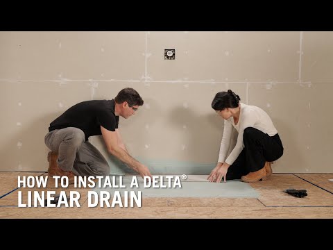 How to Install a Delta® Linear Drain