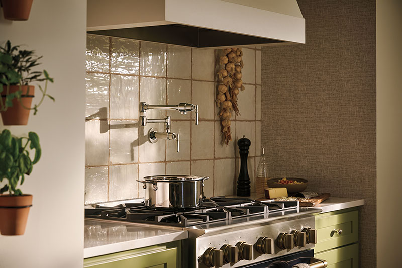 Pot fillers give you water right where you need it, no more hauling pots from sink to stove!