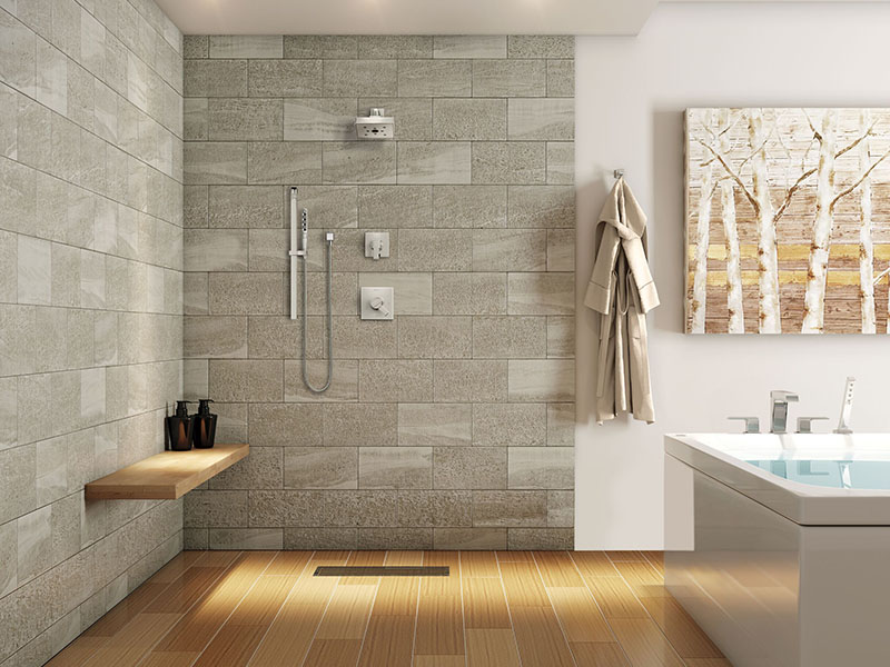 A walk-in shower can really open up your bathroom space