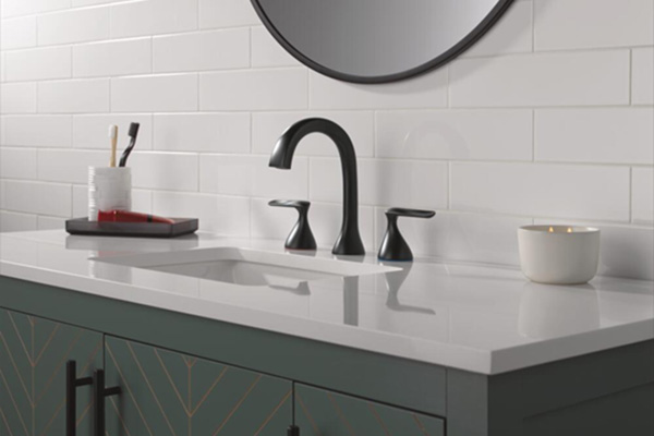 Delta® Bonacci™ Bath Collection invites serenity and a sense of well-being into your home.