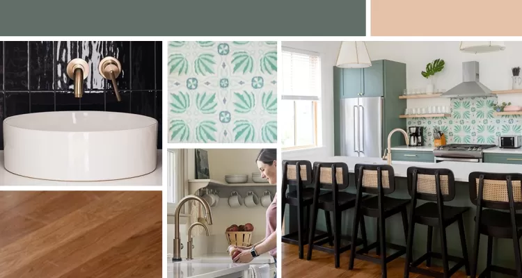champagne bronze mood board