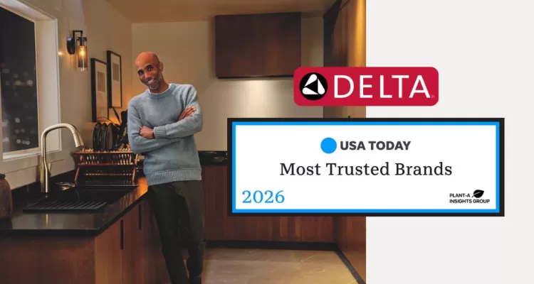 Delta Faucet Named One of USA TODAY’s Most Trusted Brands for 2026