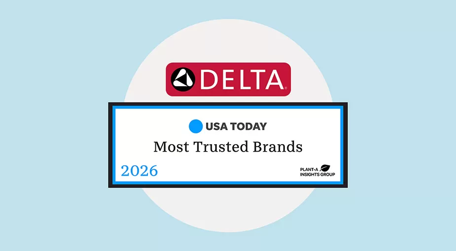 Delta Faucet Named to USA TODAY's Most Trusted Brands 2026